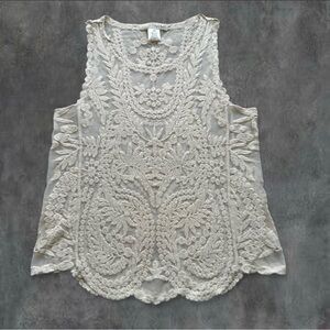 Say What? Embroidered Tank Top